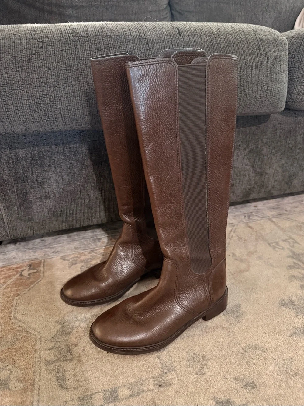 Brown Tory Burch Leather Knee-High Boots women’s size 6